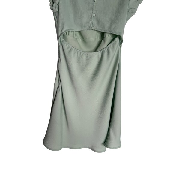 2/$30 NWT All In Favor Small Mint Green Mini Dress Polyester & Elastane - Picture 11 of 16